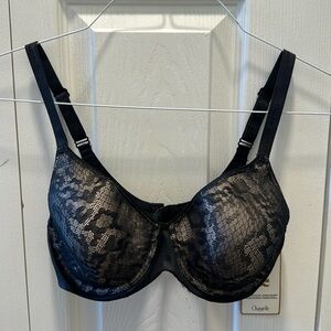 Chantelle Sexy Shaping Black Lace T-shirt Bra 3781 - 30DD